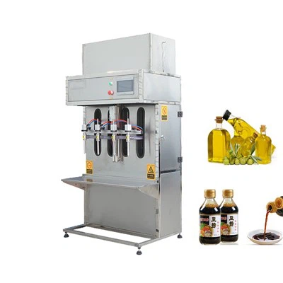 自動4ヘッド液体充填機